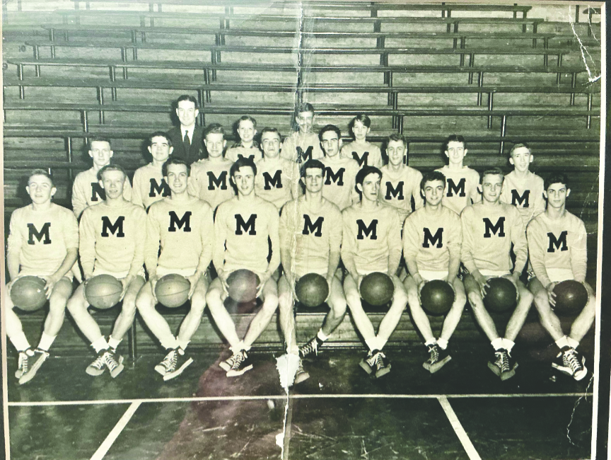 The 1946-47 Maysville Bulldogs. (photo submitted by Ron Bailey.)